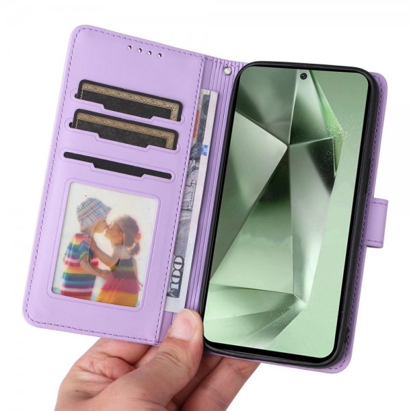 Betopnice Samsung Galaxy S24 FE -kuori irrotettavalla kannella 005 Violetti