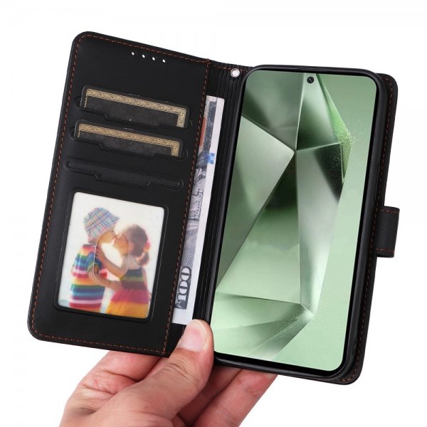 Betopnice Samsung Galaxy S24 FE -kuori irrotettavalla kannella 005 Musta