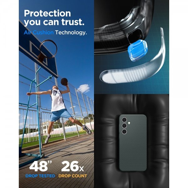 Spigen Samsung Galaxy S24 FE Kuori Liquid Air Abyss Green