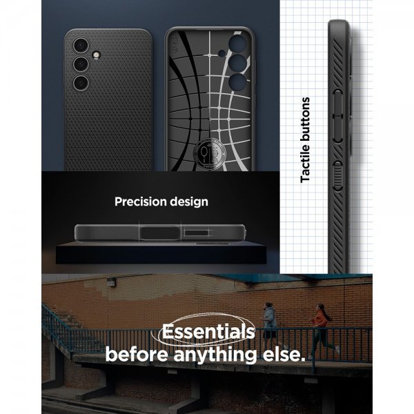 Spigen Samsung Galaxy S24 FE Suojakuori Liquid Air Matte Black
