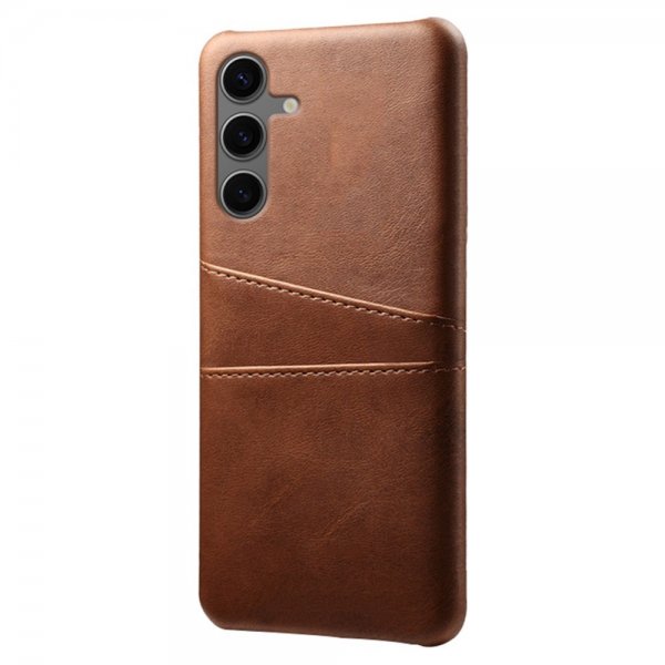 Samsung Galaxy S24 FE Suojakuori kahdella korttipaikalla, ruskea