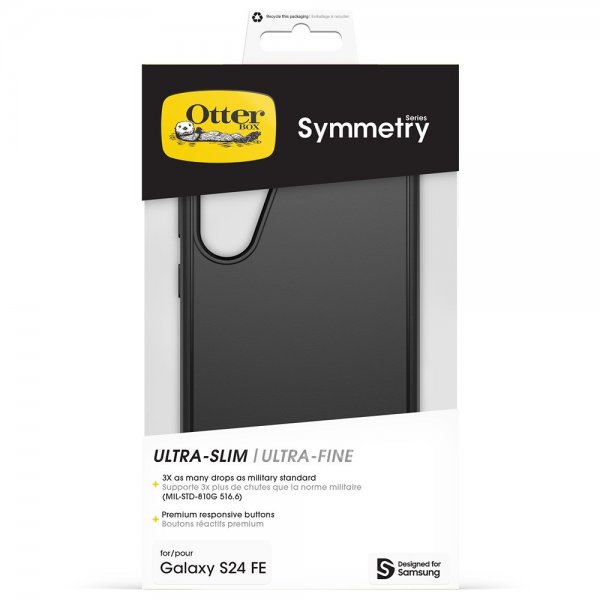 Otterbox Samsung Galaxy S24 FE Suojakuori Symmetry Musta