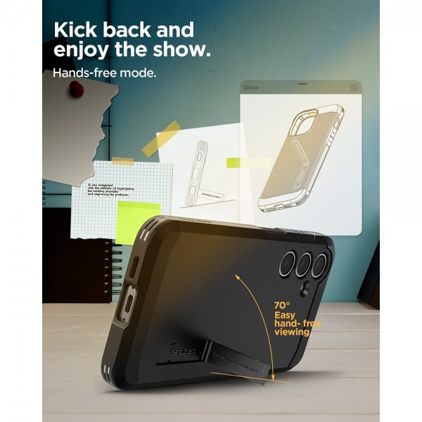 Spigen Samsung Galaxy S24 FE Suojakuori Tough Armor Musta