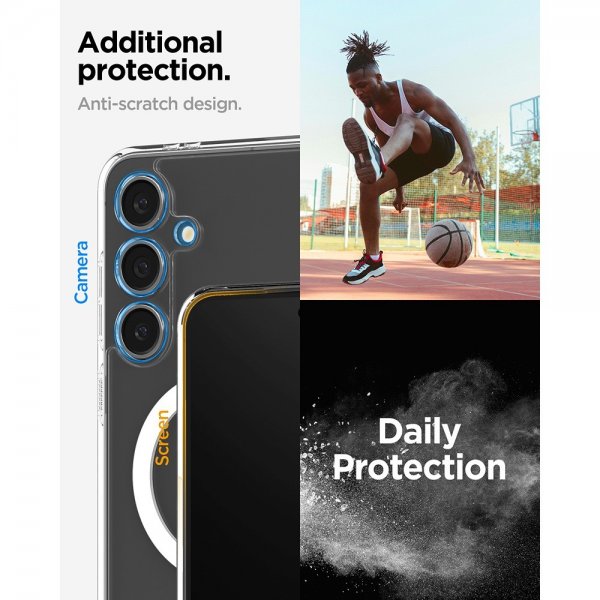 Spigen Samsung Galaxy S24 FE -kuori Ultra Hybrid MagFit valkoinen