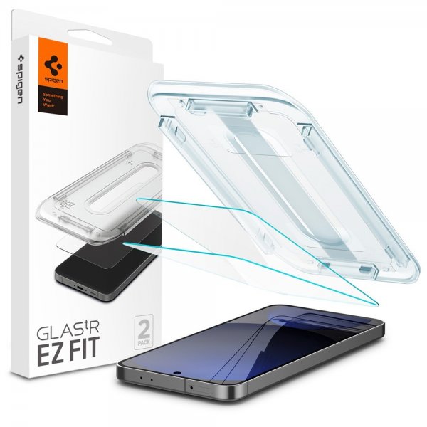 Spigen Samsung Galaxy S24 FE -näytönsuoja GLAS.tR EZ Fit 2-pakkaus