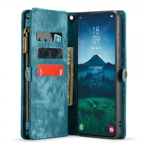 CaseMe Samsung Galaxy S24 -suojakotelo 008 Series, irrotettava kuori, sininen