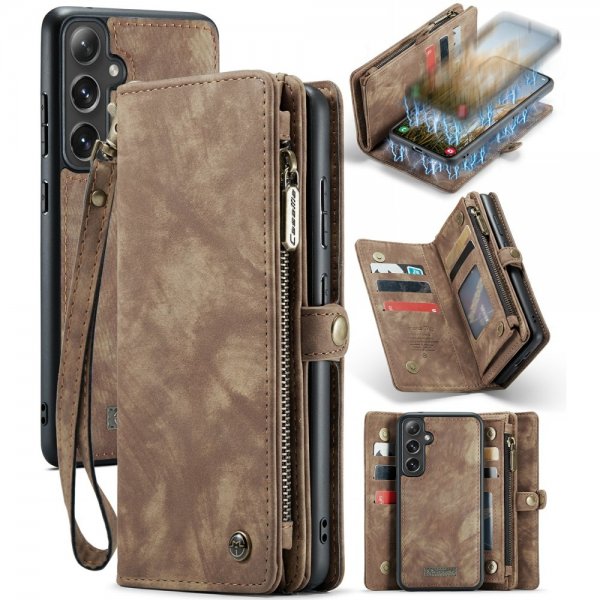 CaseMe Samsung Galaxy S24 -kotelo 008 Series Irrotettava kuori Ruskea
