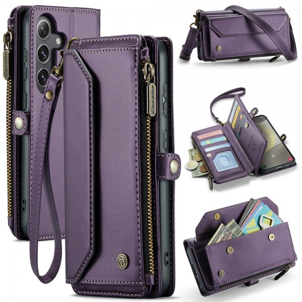 CaseMe Samsung Galaxy S24 -suojakotelo, C36-sarja, violetti