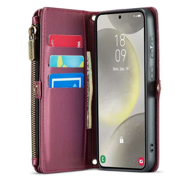 CaseMe Samsung Galaxy S24 -suojakotelo C36-sarjan punainen