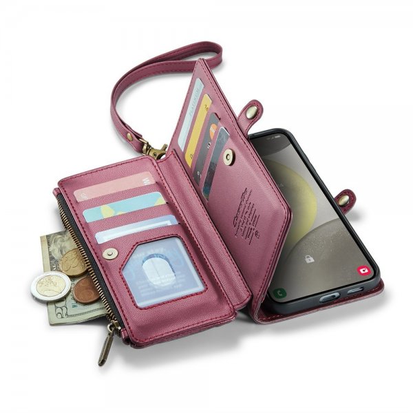 CaseMe Samsung Galaxy S24 -suojakotelo C36-sarjan punainen
