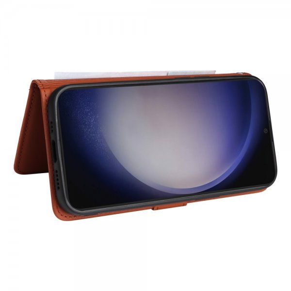 Betopnice Samsung Galaxy S24 Suojakotelo irrotettavalla kuorella 005 Ruskea