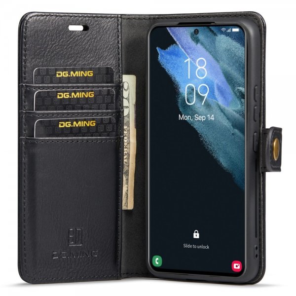 Dg.Ming Samsung Galaxy S24 Suojakotelo irrotettavalla kuorella, musta