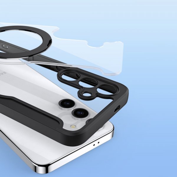 Dux Ducis Samsung Galaxy S24 -kuori Skin X Pro Series Kickstand MagSafe musta