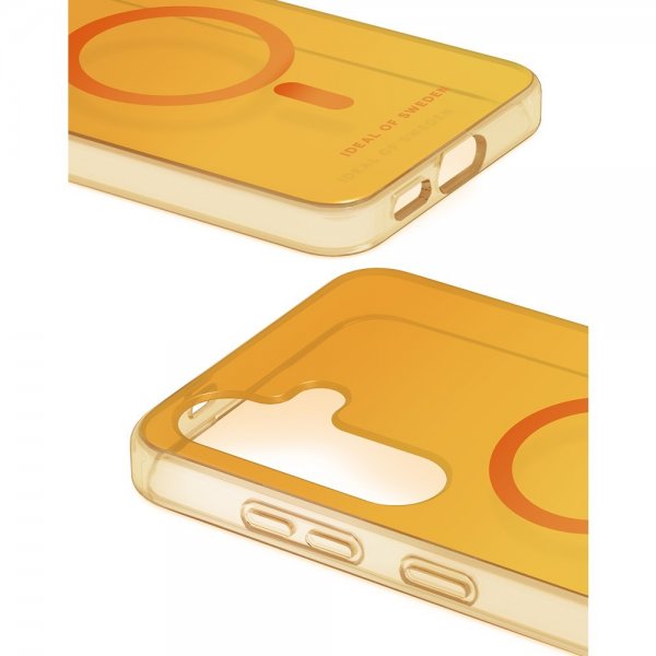 Ideal of Sweden Samsung Galaxy S24/Galaxy S25 Kuori Clear Case MagSafe Orange Spritz