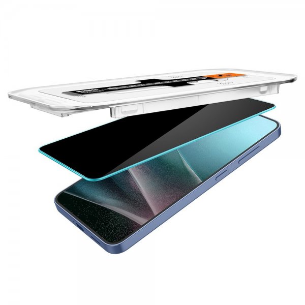 Spigen Samsung Galaxy S24/Galaxy S25 Näytönsuoja GLAS.tR EZ Fit Privacy 2-pack