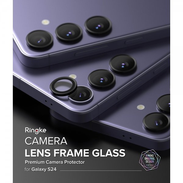 Ringke Samsung Galaxy S24 Kamerasuojus Camera Lens Frame Musta