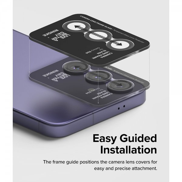 Ringke Samsung Galaxy S24 Kamerasuojus Camera Lens Frame Musta