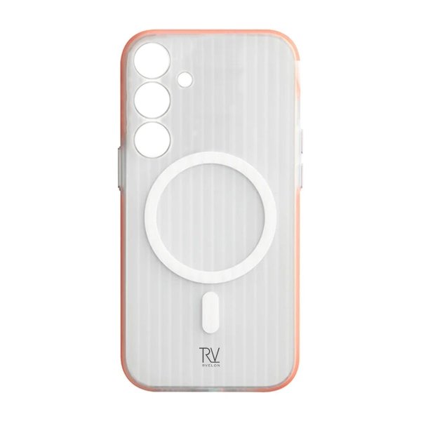 Rvelon Samsung Galaxy S24 Kuori Poimutettu MagSafe Oranssi