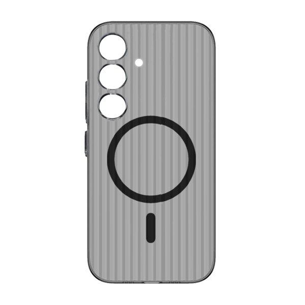 Samsung Galaxy S24 Kuori Aaltopahvi MagSafe Läpinäkyvä Musta