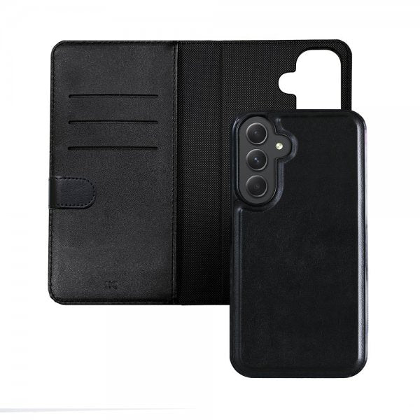 Xqisit Samsung Galaxy S24 Plus 2-in-1 Wallet Case, musta