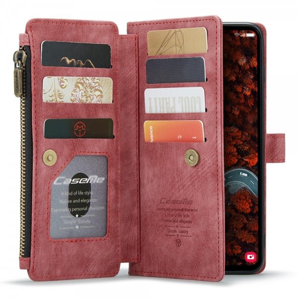 CaseMe Samsung Galaxy S24 Plus Suojakotelo C30 -sarja Punainen