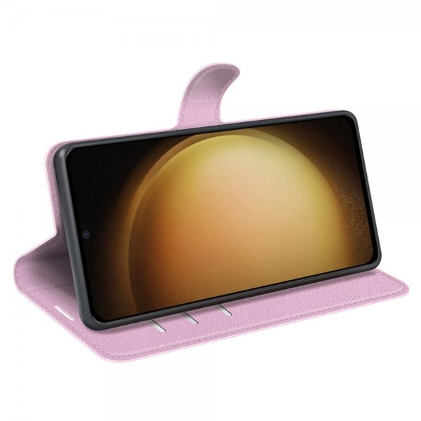 Samsung Galaxy S24 Plus -kotelo, litsi, vaaleanpunainen