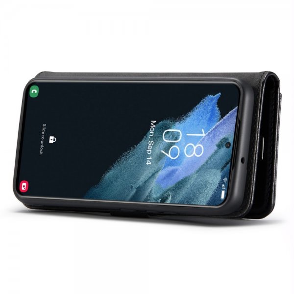 Dg.Ming Samsung Galaxy S24 Plus -kotelo irrotettavalla kuorella, musta
