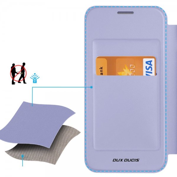 Dux Ducis Samsung Galaxy S24 Plus -kotelo, Skin X Pro Series, jalusta, MagSafe, violetti