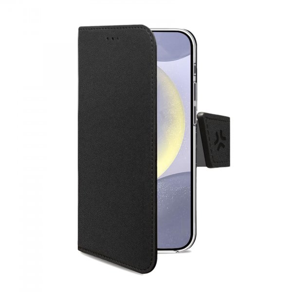 Celly Samsung Galaxy S24 Plus -kotelo Wally Wallet Case Musta