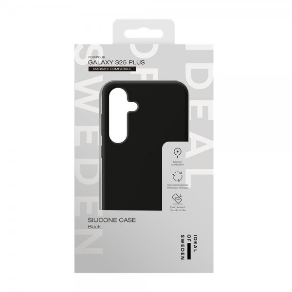 Ideal of Sweden Samsung Galaxy S24 Plus/Galaxy S25 Plus Kuori Silikonikotelo MagSafe Musta