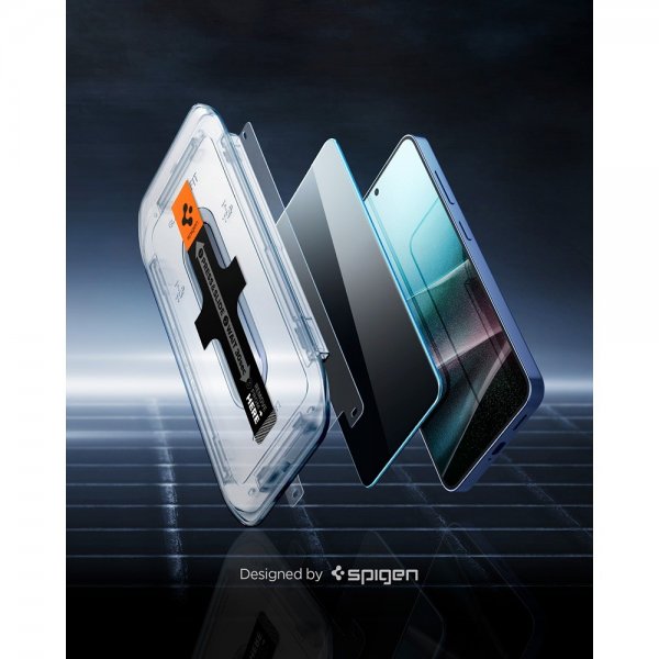 Spigen Samsung Galaxy S24 Plus/Galaxy S25 Plus -näytönsuoja GLAS.tR EZ Fit Privacy 2-pack