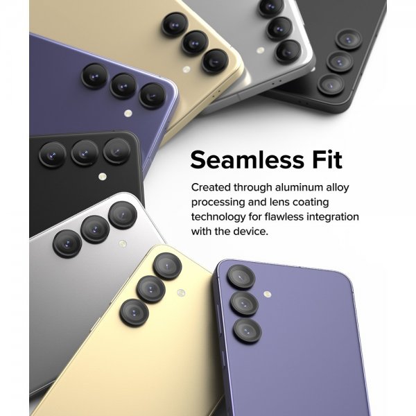 Ringke Samsung Galaxy S24 Plus kamerans linssuojus, kehys, musta
