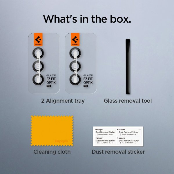 Spigen Samsung Galaxy S24 Plus kameranssuoja GLAS.tR EZ Fit Optik Pro, 2 kpl, musta