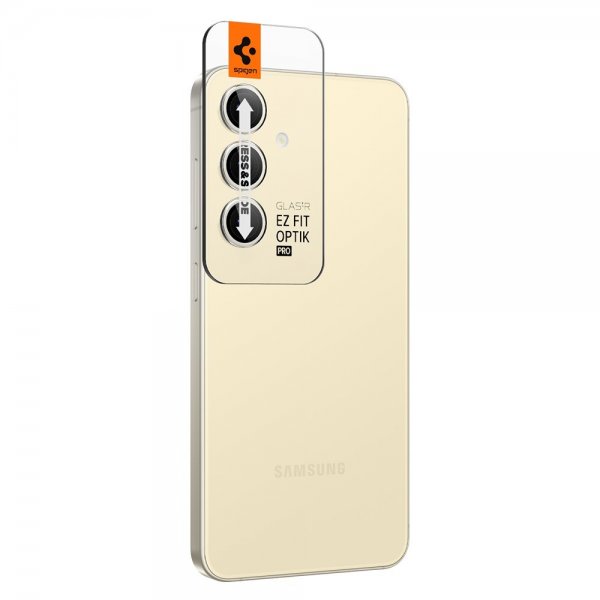Spigen Samsung Galaxy S24 Plus Kameran linssisuojaus GLAS.tR EZ Fit Optik Pro 2-pakkaus Kulta
