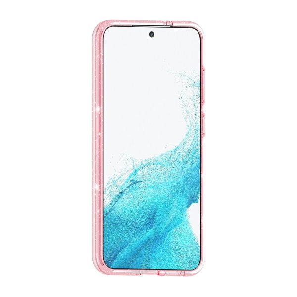 Samsung Galaxy S24 Plus Kuoret Glitter MagSafe Roosa