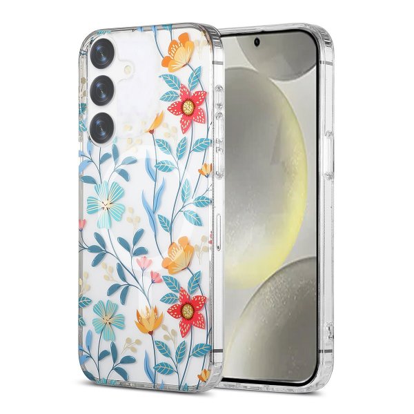 Samsung Galaxy S24 Plus Kuori Kukkakuvio MagSafe Oksat