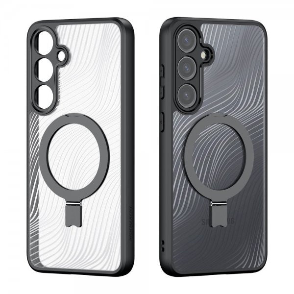 Dux Ducis Samsung Galaxy S24 Plus -kuori, Aimo Series MagSafe Kickstand, musta