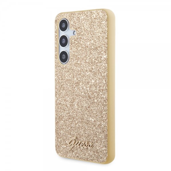 Guess Samsung Galaxy S24 Plus Kuori Fixed Glitter Kulta