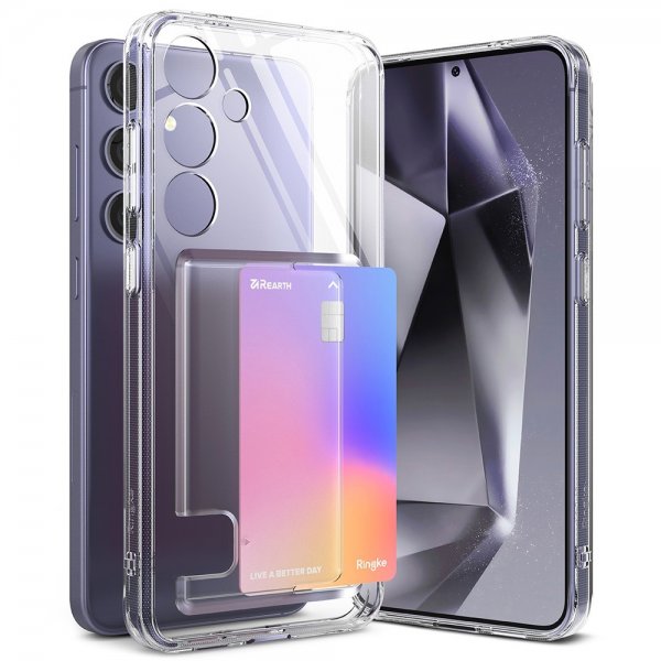 Ringke Samsung Galaxy S24 Plus -suojakuori Fusion Card Clear