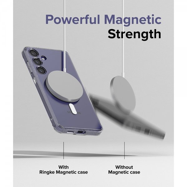 Ringke Samsung Galaxy S24 Plus -suojakuori Fusion Magnetic Clear