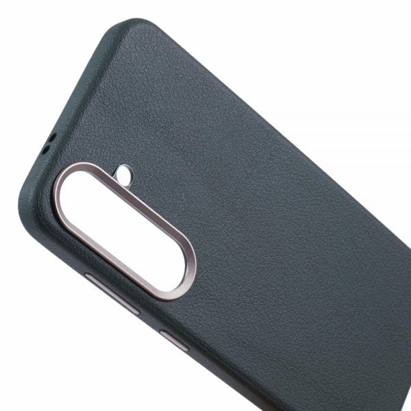 X-Level Samsung Galaxy S24 Plus Kuori Nahkakuviointi MagSafe Vihreä
