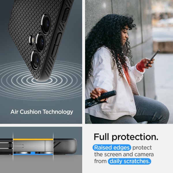 Spigen Samsung Galaxy S24 Plus Kuori Liquid Air Matte Black