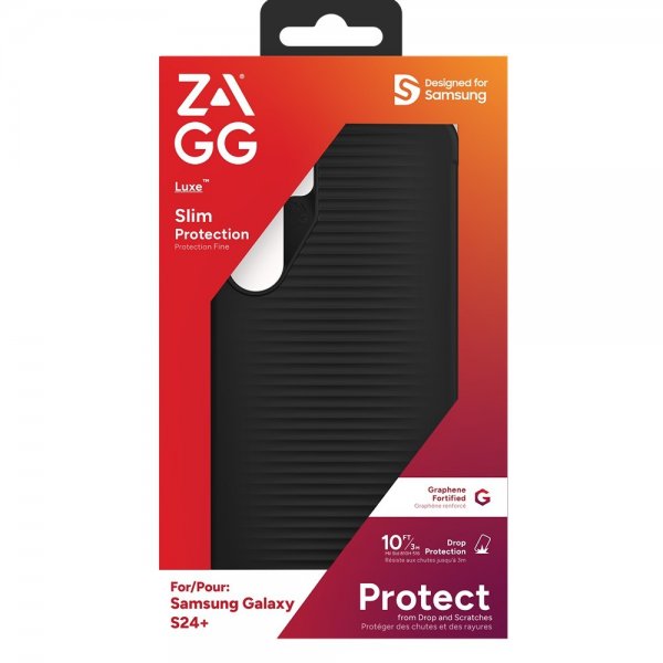 ZAGG Samsung Galaxy S24 Plus Suojakuori Luxe Musta