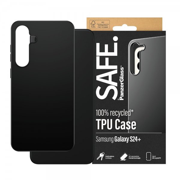 SAFE by PanzerGlass Samsung Galaxy S24 Plus Kuori Soft TPU Case Musta