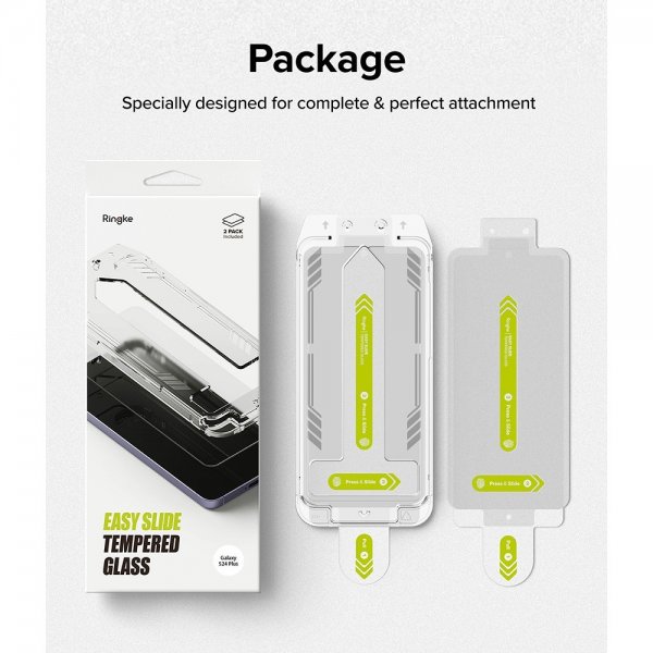 Ringke Samsung Galaxy S24 Plus -näytönsuoja Easy Slide 2-pakkaus