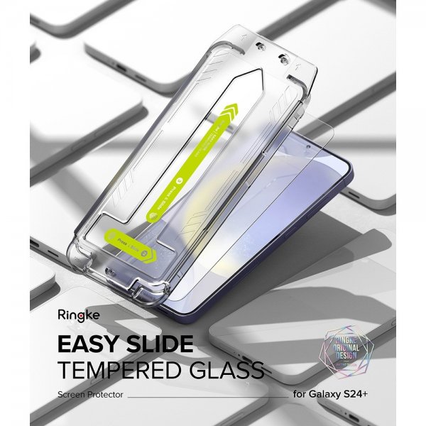 Ringke Samsung Galaxy S24 Plus -näytönsuoja Easy Slide 2-pakkaus