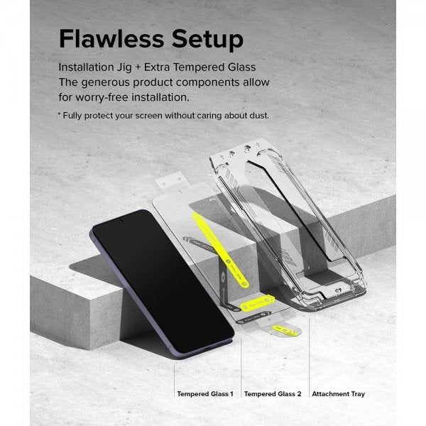 Ringke Samsung Galaxy S24 Plus -näytönsuoja Easy Slide 2-pakkaus
