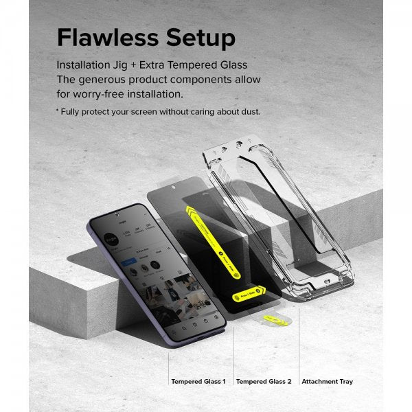 Ringke Samsung Galaxy S24 Plus -näytönsuoja Easy Slide Privacy 2-pack