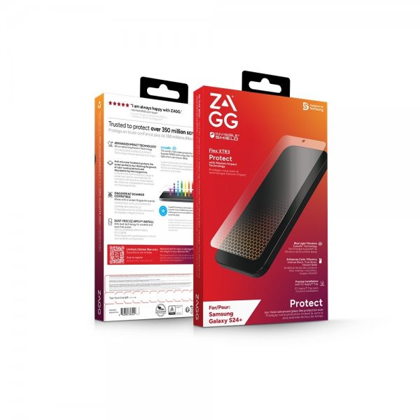 ZAGG InvisibleShield Samsung Galaxy S24 Plus -näytönsuoja Flex XTR3