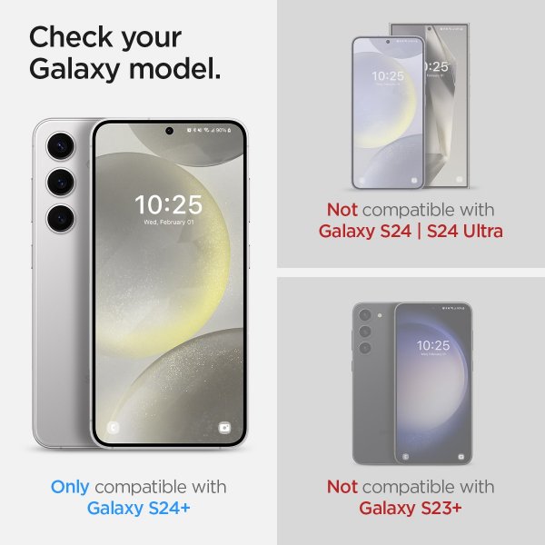 Spigen Samsung Galaxy S24 Plus Näytönsuoja Neo Flex Solid 2-pack